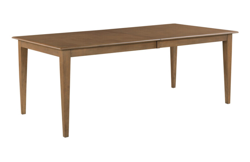 Kafe 80" Rectangular Leg Table, Latte