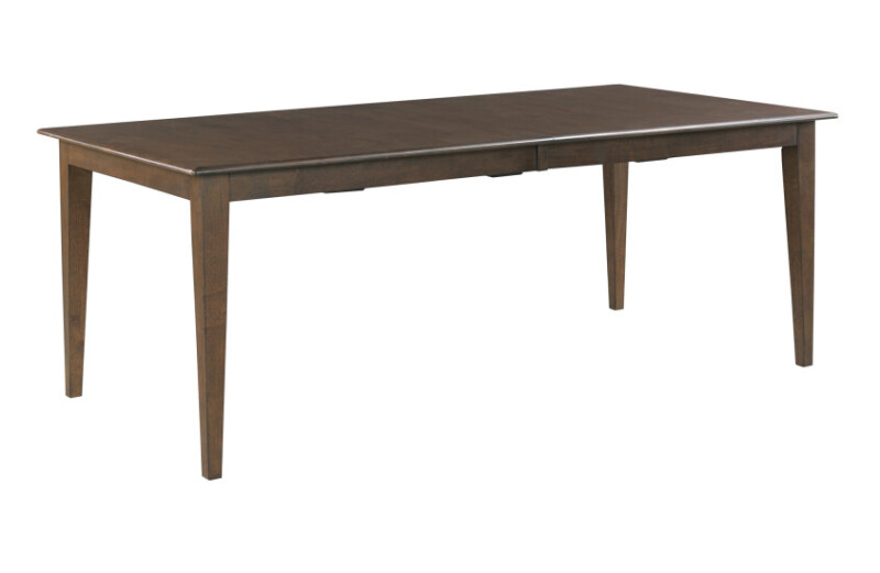Kafe 80" Rectangular Leg Table, Mocha