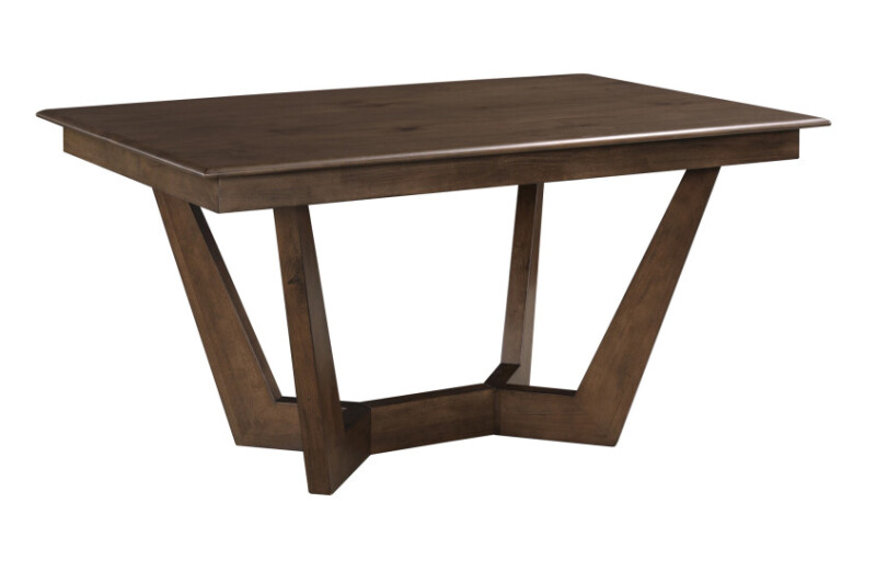 317746MP-101379132 Kafe 60" Rectangular Trestle Table-mocha - Complete - Image 1