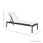 Nathan N-dura Resin Wicker Outdoor Chaise Lounge - Image 9