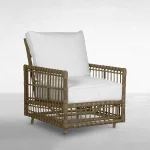 Newport N-dura Resin Wicker Outdoor Woven Spring Lounge Chair