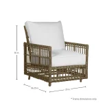 Newport N-dura Resin Wicker Outdoor Woven Spring Lounge Chair - Image 6