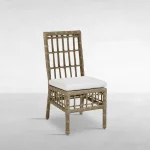 Newport N-dura Resin Wicker Outdoor Woven Side Chair - Image 3