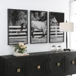 Galloping Forward Framed Prints, S/3 - Image 7