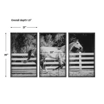 Galloping Forward Framed Prints, S/3 - Image 8