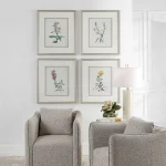 Heirloom Blooms Study Framed Prints, S/4 - Image 3