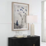 Blue Flowers In Vase Framed Print - Image 4
