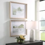Serene Lake Framed Prints, S/2 - Image 4