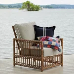 Newport N-dura Resin Wicker Outdoor Woven Lounge Chair - Image 5