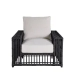 Newport N-dura Resin Wicker Outdoor Woven Recliner - Image 5