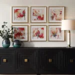 Fresh Start Framed Prints, Red, S/6 - Image 4
