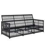 Newport N-dura Resin Wicker Outdoor Sofa - Image 9