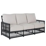 Newport N-dura Resin Wicker Outdoor Sofa - Image 7