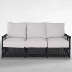 Newport N-dura Resin Wicker Outdoor Sofa - Image 5