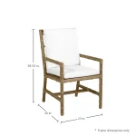 Newport N-dura Resin Wicker Woven Outdoor Arm Chair - Image 3