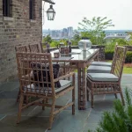 Newport N-dura Resin Wicker Woven Outdoor Arm Chair - Image 15