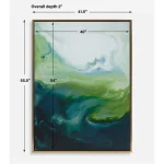 Serene Green Framed Canvas - Image 7