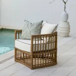 Newport N-dura Resin Wicker Outdoor Woven Barrel Chair - Image 14