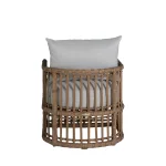 Newport N-dura Resin Wicker Outdoor Woven Barrel Chair - Image 7
