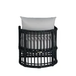 Newport N-dura Resin Wicker Outdoor Woven Barrel Chair - Image 6