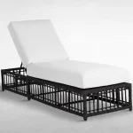 Newport N-dura Resin Wicker Outdoor Reclining Chaise Lounge - Image 7