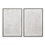 Social Theory Framed Canvases, S/2