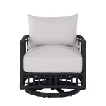Newport N-dura Resin Wicker Outdoor Woven Barrel Swivel Chair - Image 8
