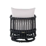 Newport N-dura Resin Wicker Outdoor Woven Barrel Swivel Chair - Image 17
