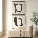 Characters Hand Painted Canvases, S/2 - Image 3