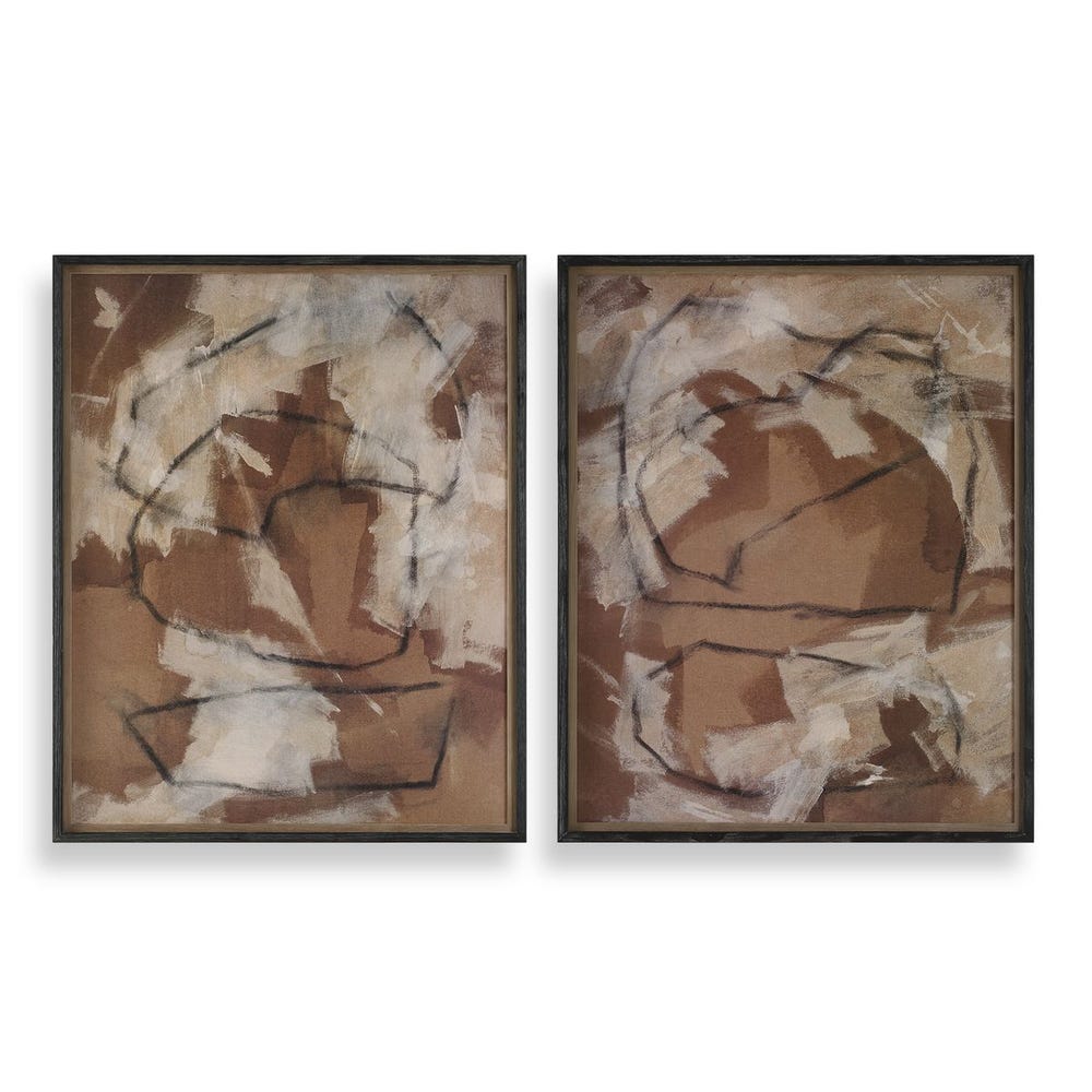 Rush & Dash Framed Prints, S/2