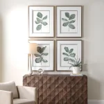 Fiddle Head Leaf Framed Prints, S/4 - Image 3