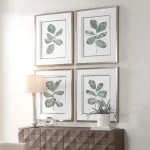 Fiddle Head Leaf Framed Prints, S/4 - Image 4