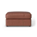 Vail Leather Ottoman - Image 8