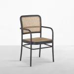 Bordeaux Wrought Aluminum Outdoor Arm Chair - Image 6