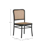 Bordeaux N-dura Resin Wicker Outdoor Side Chair - Image 5