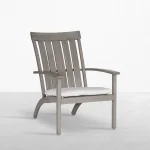 Club Wrought Aluminum Outdoor Adirondack Chair - Image 3