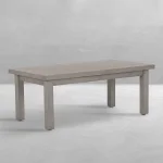 Club Aluminum Rectangle Outdoor Slatted Coffee Table 48 In. W X 21 In. H - Image 16
