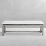 Club Wrought Aluminum Outdoor Backless Bench 60 In. - Image 13