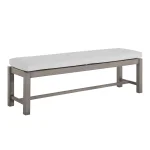Club Wrought Aluminum Outdoor Backless Bench 60 In. - Image 7