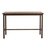 Club Aluminum Rectangle Outdoor Bar Table - Image 20