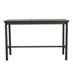 Club Aluminum Rectangle Outdoor Bar Table - Image 16