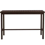Club Aluminum Rectangle Outdoor Bar Table - Image 15