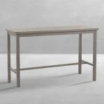 Club Aluminum Rectangle Outdoor Bar Table - Image 14