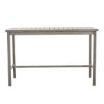 Club Aluminum Rectangle Outdoor Bar Table - Image 9