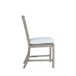 Club Croquet Wrought Aluminum Outdoor Side Chair