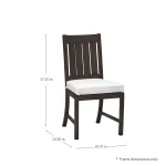 Club Croquet Wrought Aluminum Outdoor Side Chair - Image 27