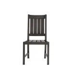 Club Croquet Wrought Aluminum Outdoor Side Chair - Image 10