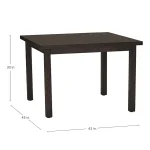 Club Aluminum Square Outdoor Table - Image 4