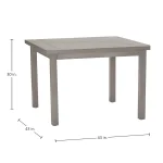 Club Aluminum Square Outdoor Table - Image 11