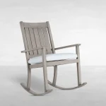 Club Wrought Aluminum Outdoor Slatted Rocker